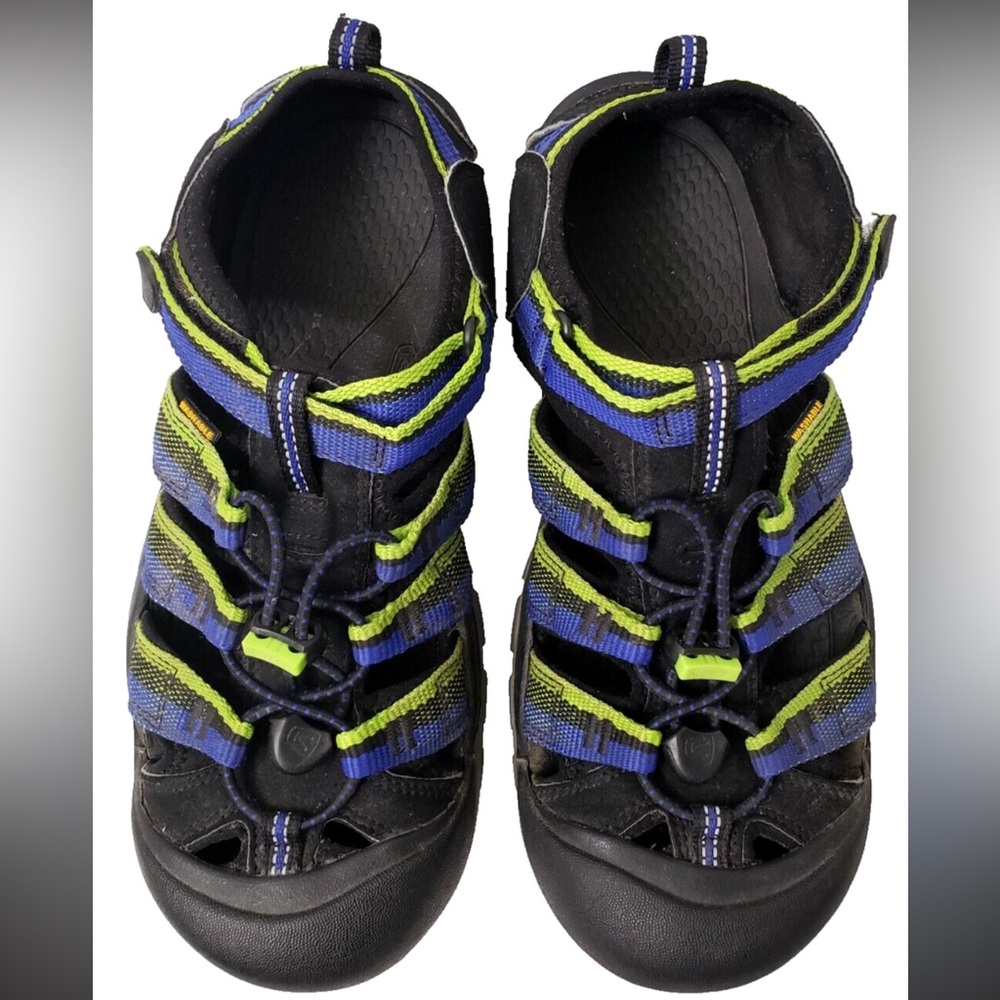 Keen Kids' Black‎ and Green Outdoor Waterproof Sandals Size 12